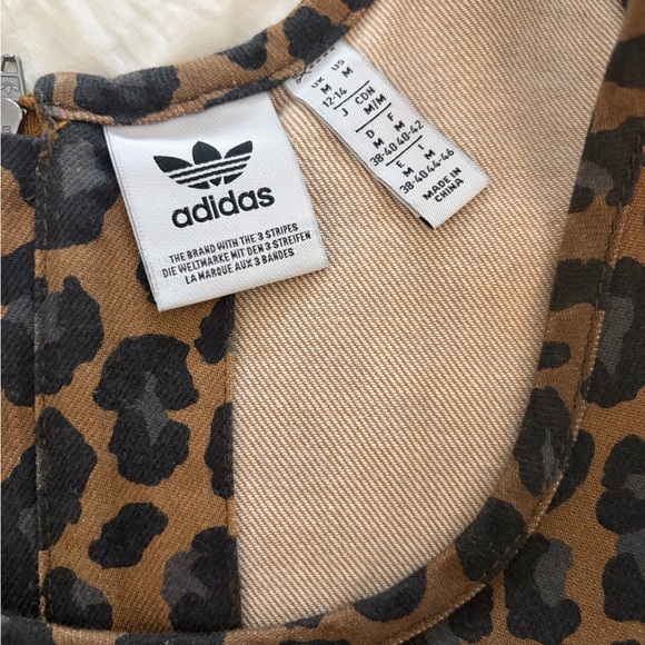Adidas Original Animal Print Denim Dress - Picture 6 of 7